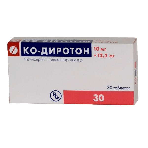 Диротон 10мг №30