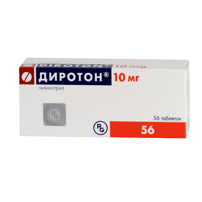 Диротон 10 мг, 14 таб.