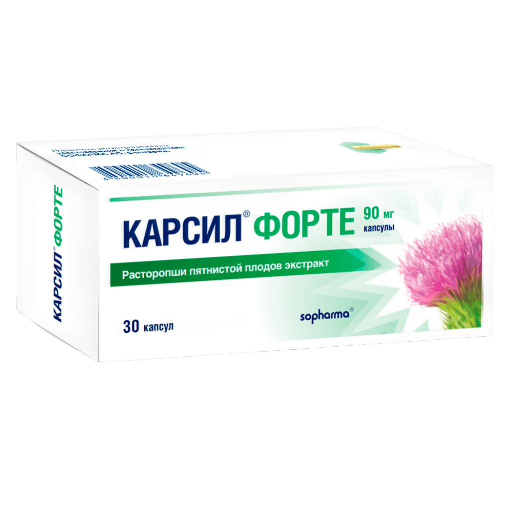 Карсил Форте 90 мг, 30 капс.
