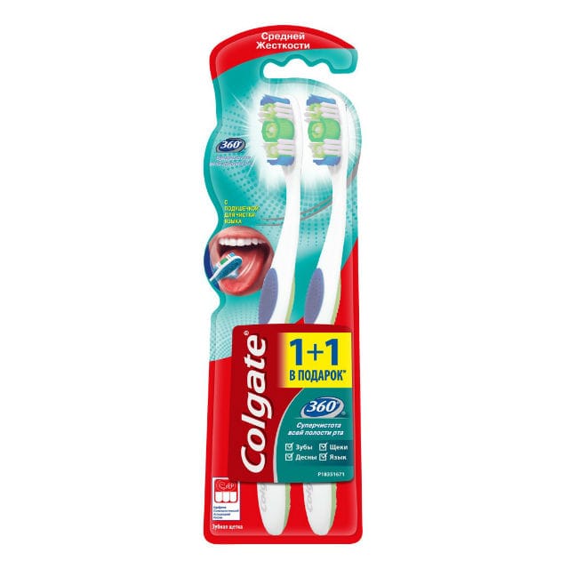 Colgate 360 средней жёсткости