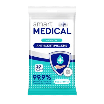 Smart medical салфетки дезинфицирующие 100 шт.