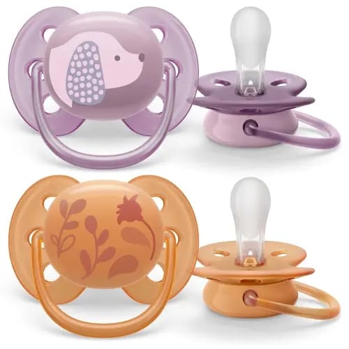 Avent соска-пустышка силиконовая ultra soft 6-18 мес 1 шт. scf091/18