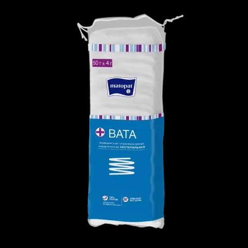 Matopat вата хирургическая нестерильная зиг-заг 50 гр