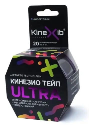 КИНЕЗИО ТЕЙП БИНТ Н/СТЕР АДГЕЗИВНЫЙ ВОССТАНАВЛИВАЮЩИЙ KINEXIB ULTRA