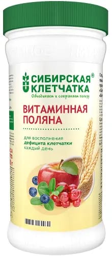 Сибирская клетчатка витаминная поляна спец продукт диет пит 280 гр