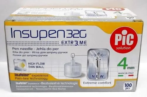 Иглы insupen к шприц-ручке 32g 5/32 0,23х4 мм 100 шт.