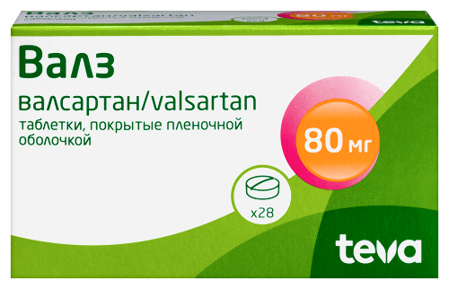 Валз 80 мг, 28 таб.