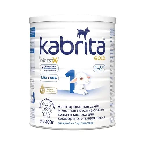 Kabrita 1 gold смесь детская молочная на козьем молоке для комфортного пищеварения с 0 месяцев 400 гр