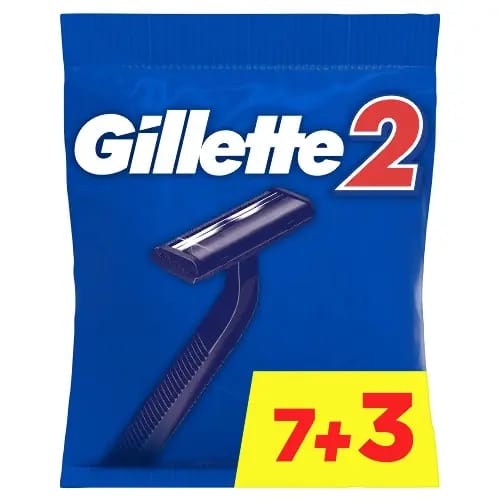 Gillette 2 бритвы безопасные одноразовые 7 шт. +3 шт.