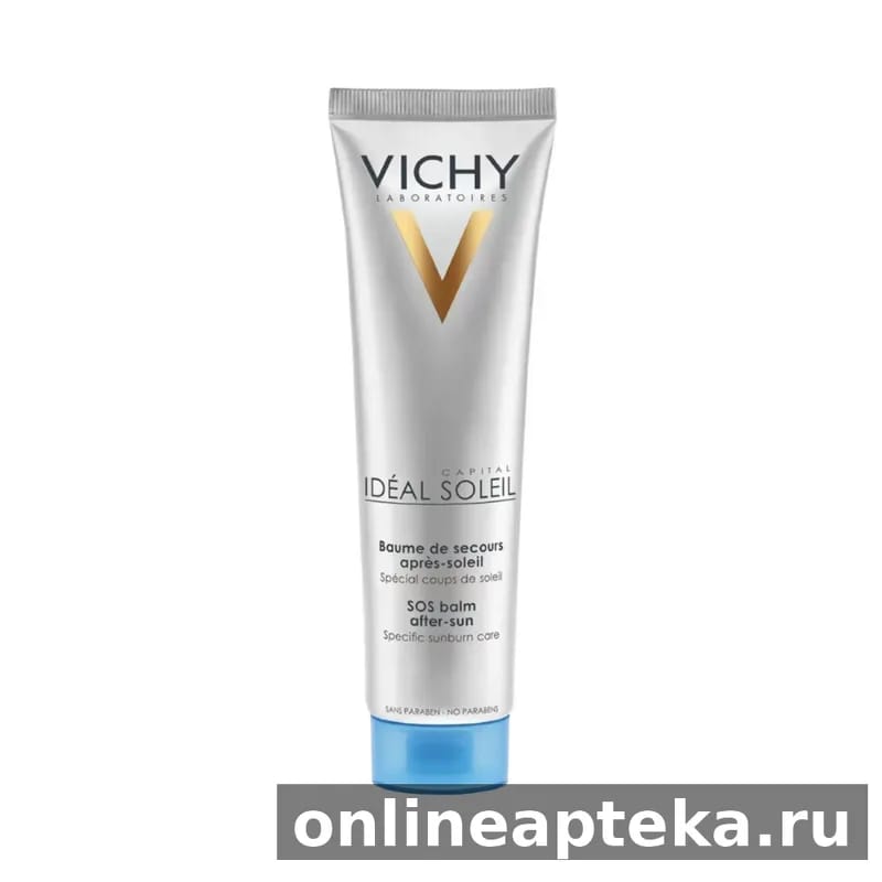Vichy capital ideal soleil sos-бальзам для восстановления клеток кожи при солнечных ожогах 100 мл