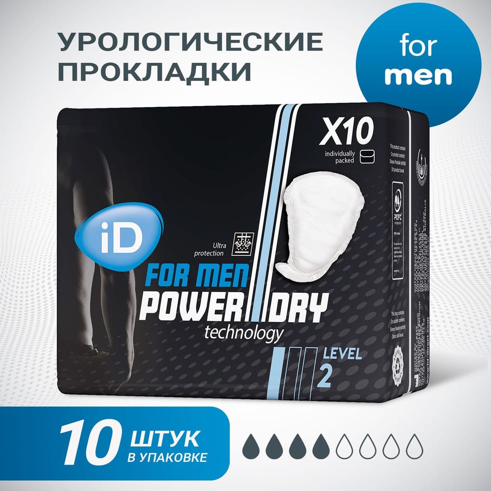 iD for Men вкладыши урологические уровень 1 14 шт.